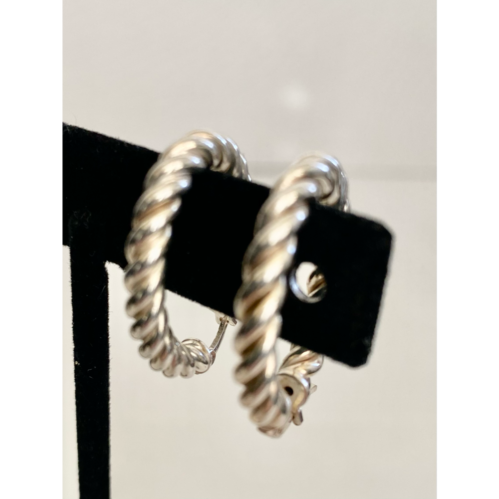Sterling 925 Silver Hoop Earrings